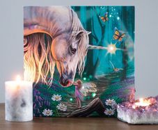 Stunning Fairy Realm Canvas with Magic Lights - excellent gift