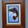 Salmon of Knowledge glass painting,Celtic Illuminations picture, Home decor,Father's Day gift Image 3