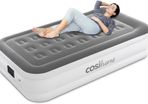 Single Sized Air Bed - Premium Single Air Mattress With a Built-in Electric Pump, Integrated Raised Pillow and Storage Bag MULTIPLE SIZES AVAILABLE (FREE POSTAGE)