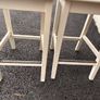 Pair of IKEA INGOLF White Bar Stools Image 2