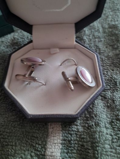 silver cufflinks
