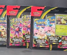 Pokemon TCG Mega Evolution Perfect Order 3 Pack Blister Pack Brand New Sealed