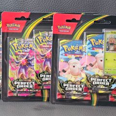 Pokemon TCG Mega Evolution Perfect Order 3 Pack Blister Pack Brand New Sealed