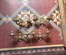 brass wall light