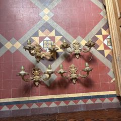 brass wall light