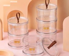 3 Storage Jar Three-size Snacks And Dried Fruits - Plastic