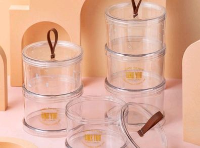 3 Storage Jar Three-size Snacks And Dried Fruits - Plastic