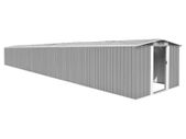 Garden Shed Grey 257 x 990x181 cm Galvanised steel