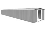Garden Shed Grey 257 x 990x181 cm Galvanised steel
