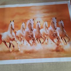 brand new 7 horses canvas print without frame