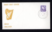 1968 Ireland 5d Photogravure Printing Second Definitive Series Illustrated First Day Cover (FDC) with Baile Atha Cliath (Dublin) cancel