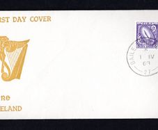 1968 Ireland 5d Photogravure Printing Second Definitive Series Illustrated First Day Cover (FDC) with Baile Atha Cliath (Dublin) cancel