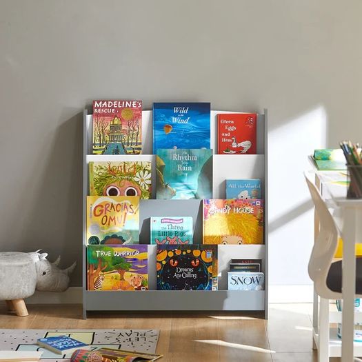 Kids bookcase Children's storage shelves Bookcase Magazine Rack