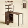 Folding Work Table With Shelf Image 2