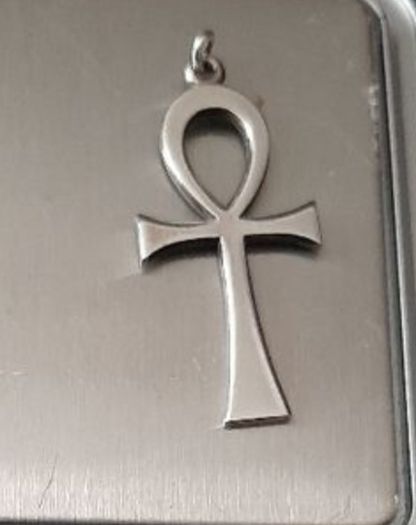 silver large cross with stamp