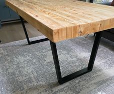 Solid Reclaimed Pine Industrial Style Dining Table 180cm