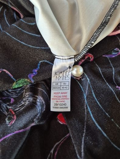 Joanne Hynes Velvet Dress Colourful Face Print Medium