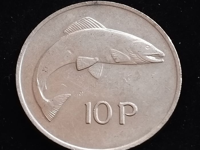 Ireland - 1978 - 10 Pence - Salmon - High Grade - KM.23 - [2207]