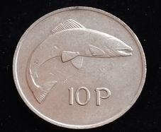 Ireland - 1978 - 10 Pence - Salmon - High Grade - KM.23 - [2207]