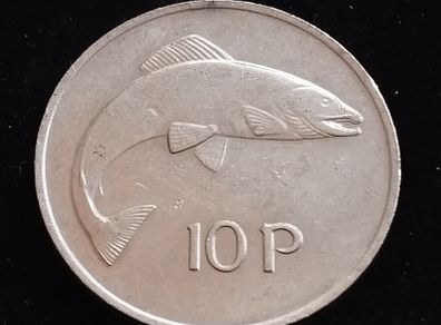 Ireland - 1978 - 10 Pence - Salmon - High Grade - KM.23 - [2207]