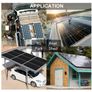 150W, 12V Solar Panel Kit with 20 A Solar Charge Controller and 5 m Solar Cable and Z Mounts for RV Boat Motor-home Image 7