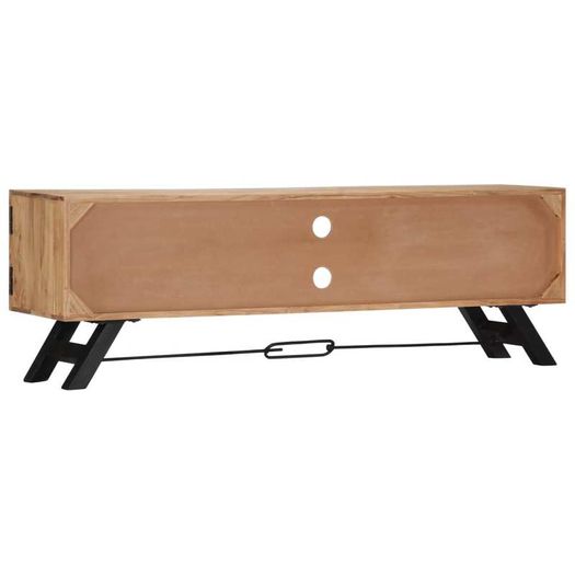 TV Cabinet 140x30x45 cm Solid Acacia Wood