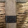 New XL rustic washed wood anchor with jute rope Image 2