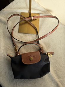Long champ pouch with strap