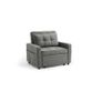 New Arrival, Grey 1 Seater Sofa Bed, Pabs Image 2