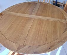 Solid wood dining table