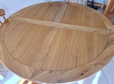 Solid wood dining table