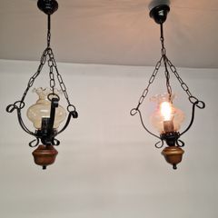 Pair of Vintage French 1970s ceiling lights