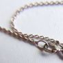 Vintage Sterling Silver Round CZ ball Pendant Chain Necklace (L18" - 3,02g) Image 10