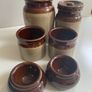 Selection of stoneware jars and condiment holders Image 4