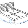 Solid pine double bed and mattress base Image 3