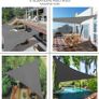 NEW SALE | Sun Shade Sail Triangle 3.6x3.6x3.6m with Fixing Kit, HDPE, UV-Protection Breathable Awning Canopy for Garden Outdoor Patio, Grey Image 2