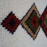 Scandinavian Handmade Thick Wool Rug with geometric pattern 48" X 31" Image 7