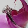 Antique Diamond 18ct White Gold Solitaire Ring Image 2