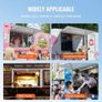 Concession Window for Food Truck, 48"x36" Aluminum Alloy Food Truck Service Window, Up to 85 Degrees Stand Serving Window Image 5