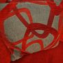 Red 1, 2, 3 mirage seater couch/Sofa and rug Image 10