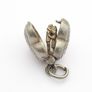 Vintage Opening 925 Silver Heart Charm Image 5