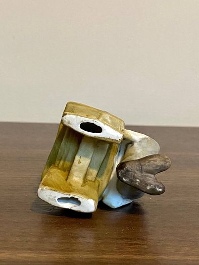 Vintage Porcelain Shoe Cobbler Sitting On Bench Figurine 5 Inches High