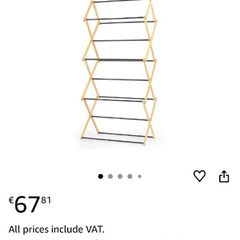 New in packaging Beldray 4 tier bamboo clothes airer