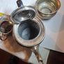 Antique silverplate coffee set. Image 7