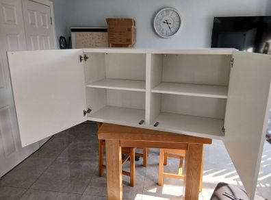 White cabinet