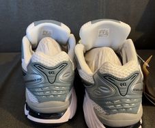 ASICS Grey White Silver Trainers Sneakers Size 42