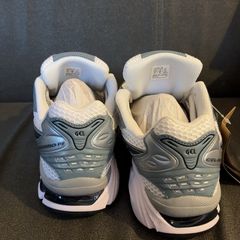 ASICS Grey White Silver Trainers Sneakers Size 42
