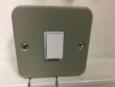 Surface Metal Clad Light Switch 1 gang