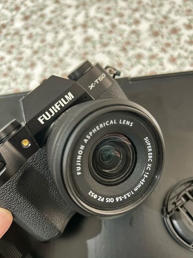 FUJIFILM X-T50 + 15-45 lens kit + accessories
