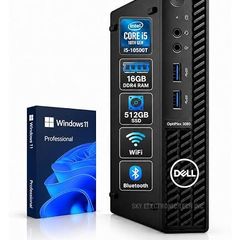 Dell Optiplex 3080 Mini PC Core i5 10500 (10th Gen) 16GB RAM 500GB SSD Windows 11 Pro